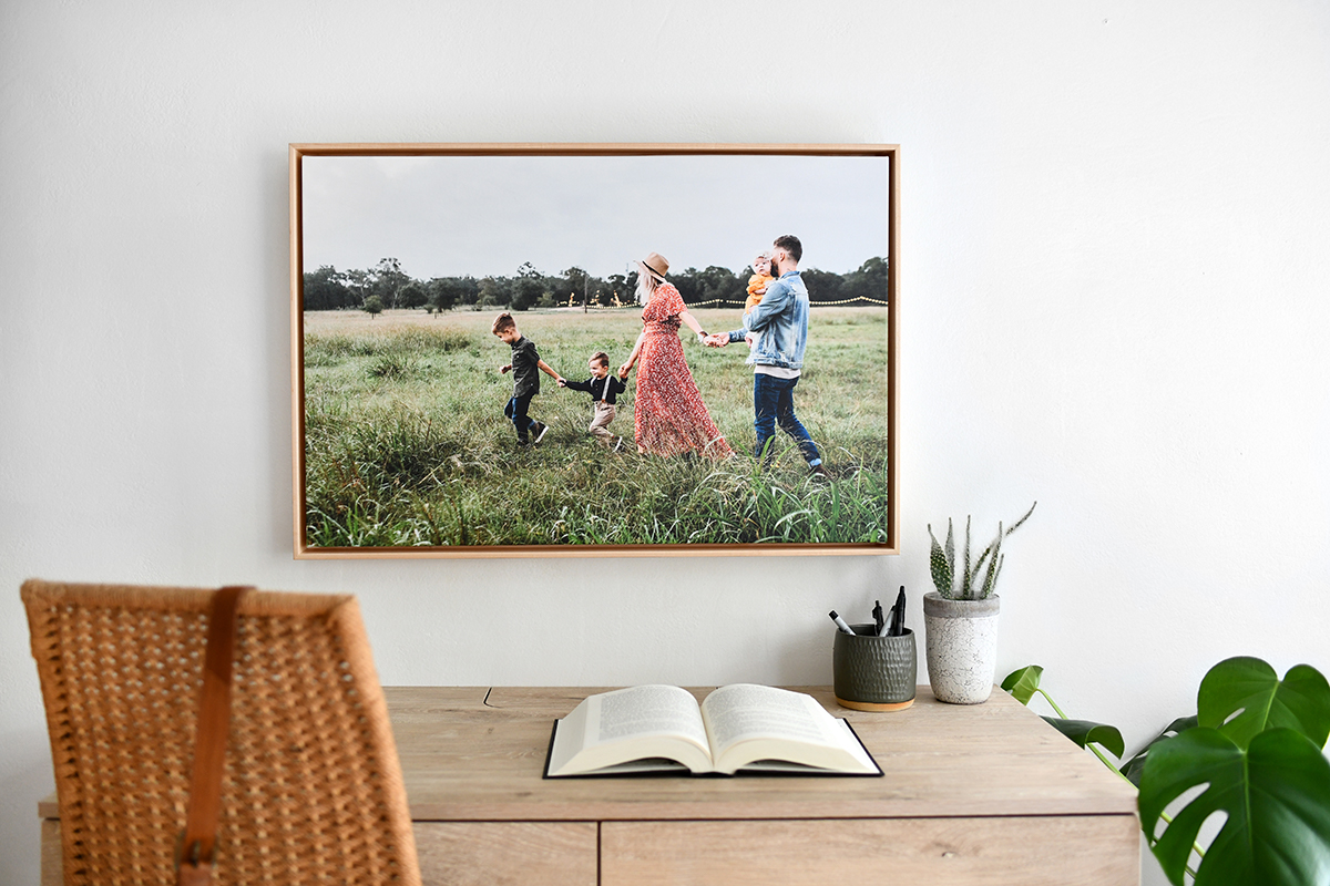 photo canvas print home design